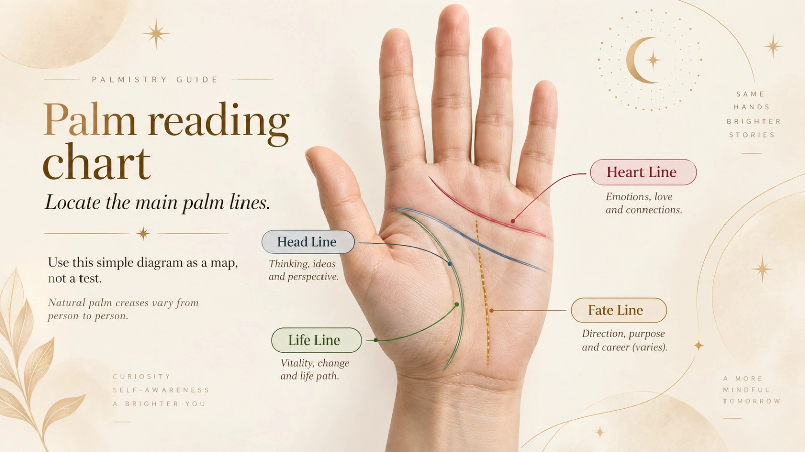Major Palm Lines Illustrated Guide